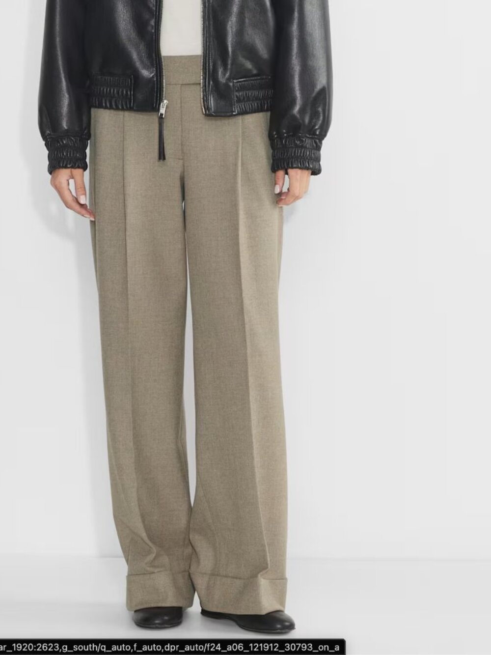 aritzia lara low rise tailored trouser pant in tan size 0